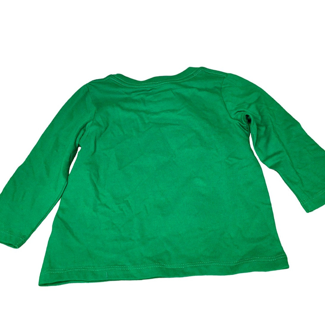 Toddler Boys' Long Sleeve Zebra Graphic T-Shirt - Cat & Jack Green 18M
