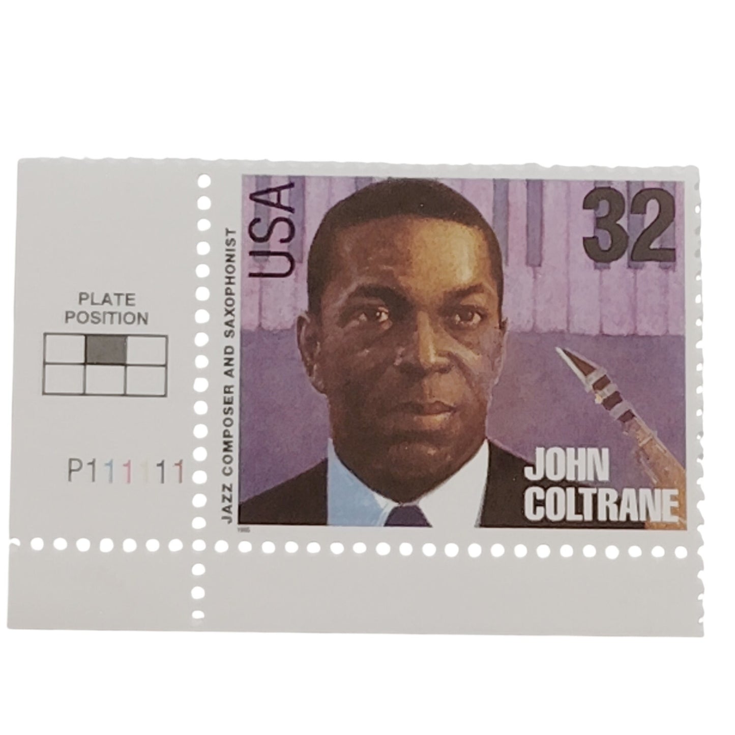 1995 USA 32¢ John Coltrane – Legends of American Music MNH – Scott 2991