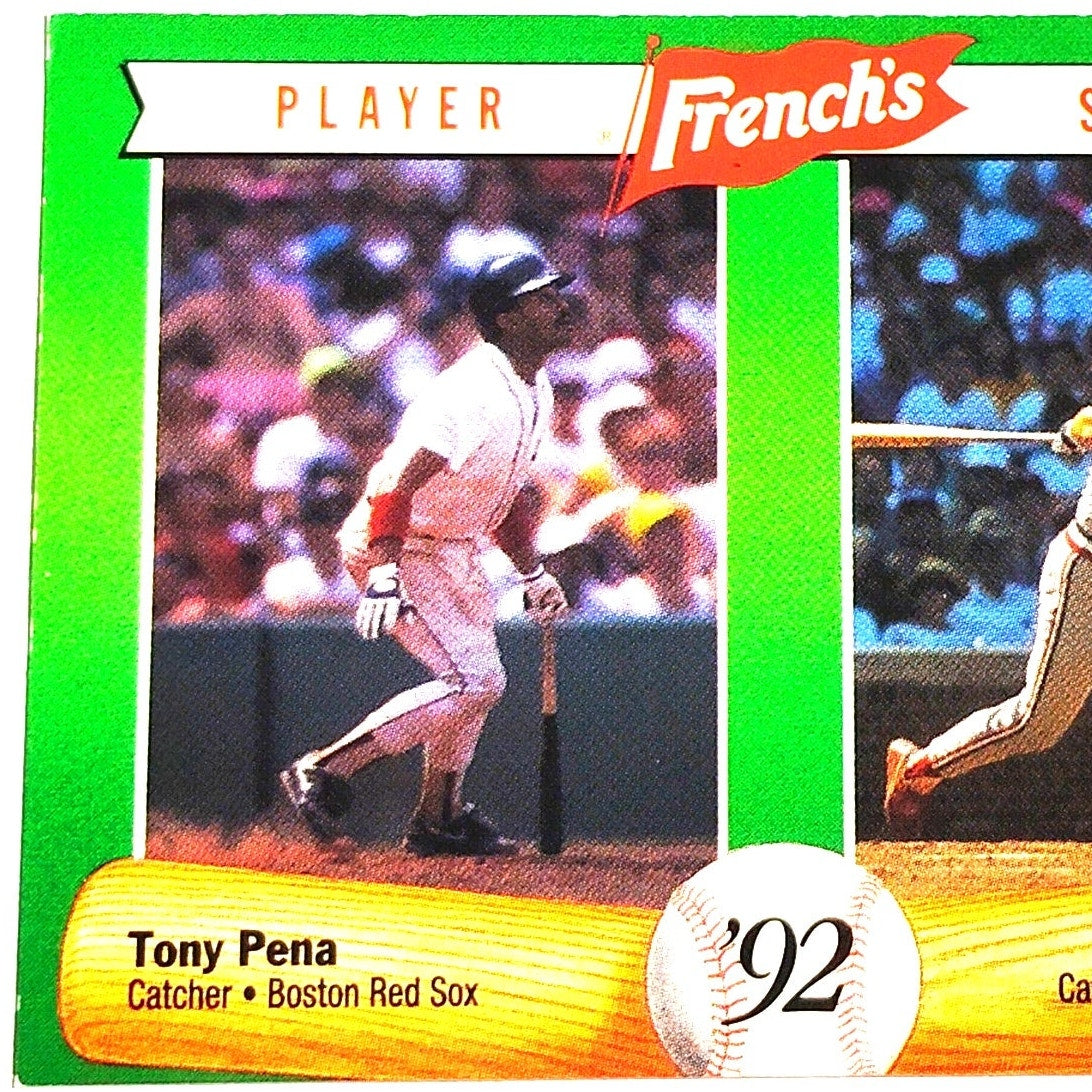 1992 French’s Mustard Tony Peña Tom Pagnozzi #9 MLB Baseball Card NM