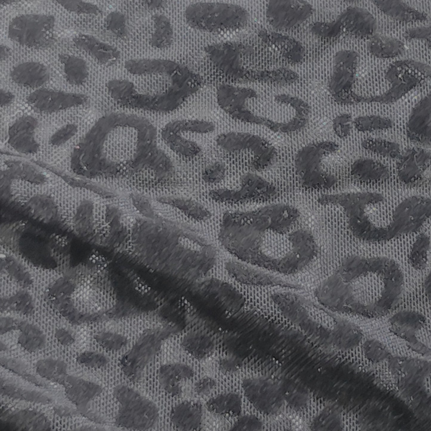 Avidlove Black Leopard Mesh L/S Bodysuit – Mock Neck – Snap Closure – XL – NWT