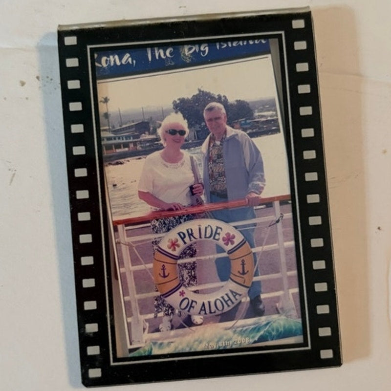 Film Strip Acrylic Picture Frame Magnet Retro Movie Border Wallet Photo 3.5x2.5