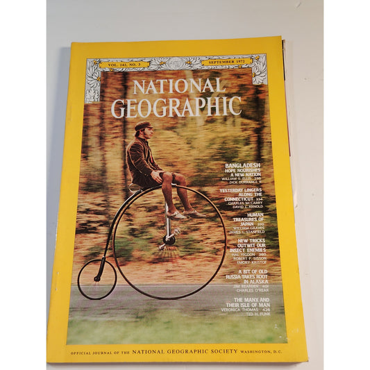 National Geographic Magazine – September 1972, Bangladesh, Japan, Connecticut