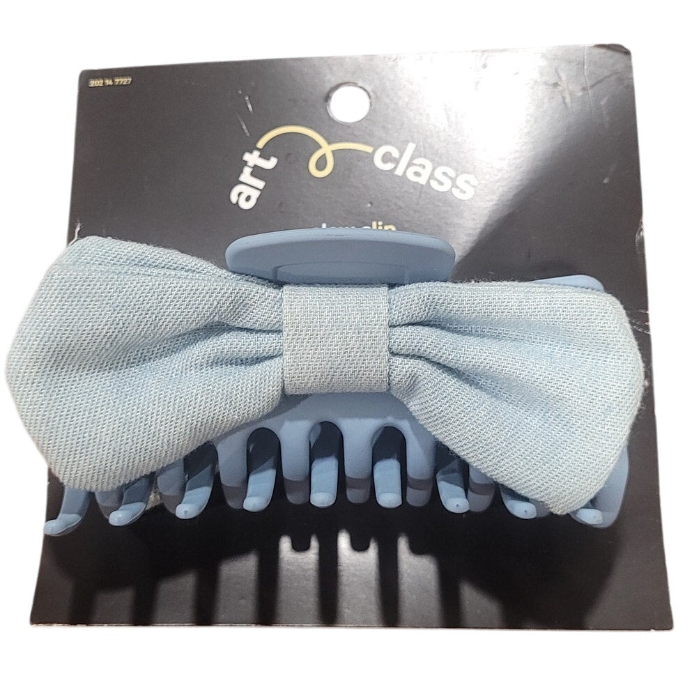 Girls' Denim Bow Claw Clip – Art Class, Blue Hair Accessory