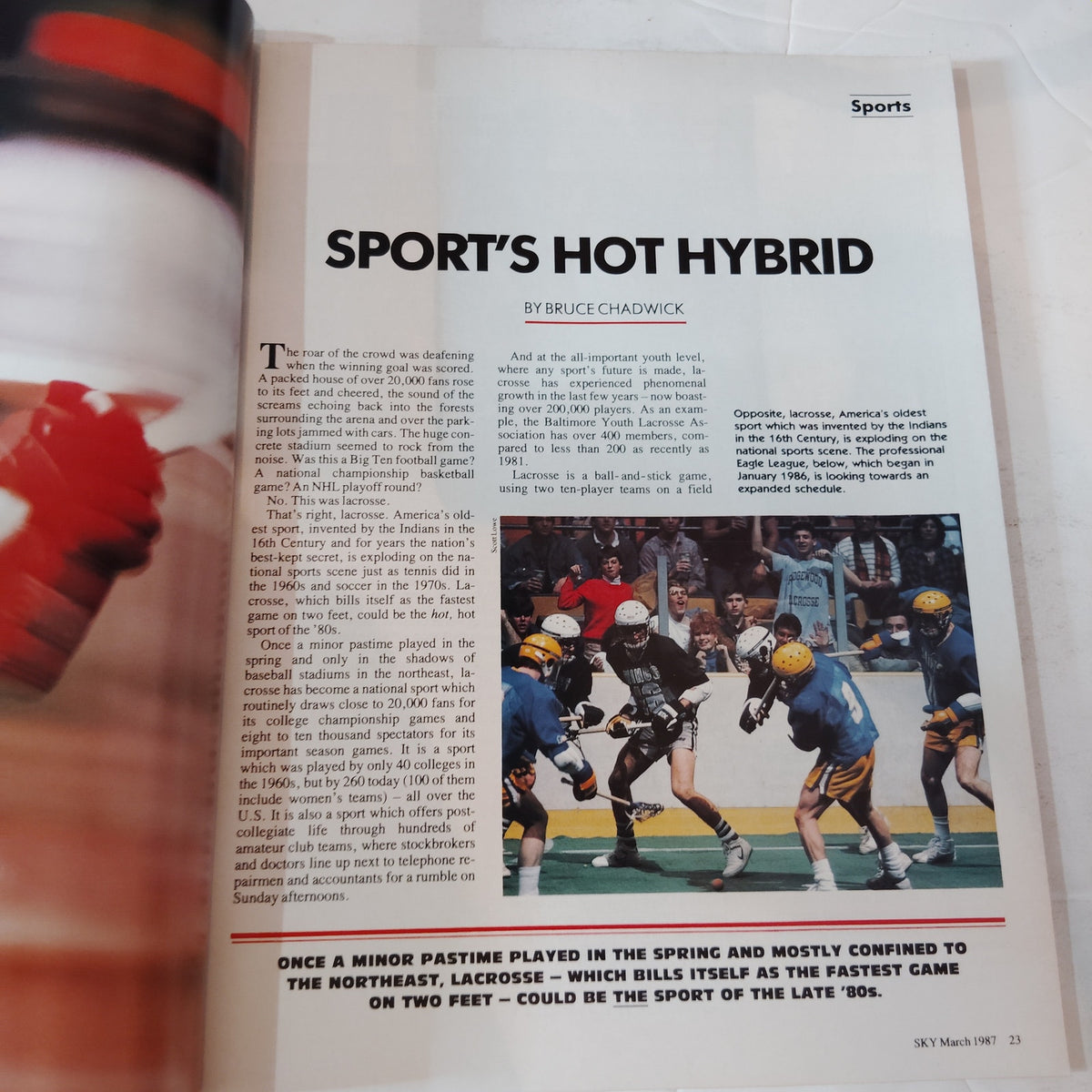 Delta SKY Magazine - March 1987 - Vintage In-Flight w/ Renaissance & Lacrosse