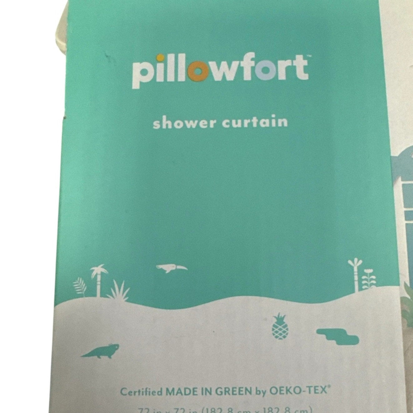 Pillowfort Botanical Shower Curtain – Twill Fabric – 72" x 72"