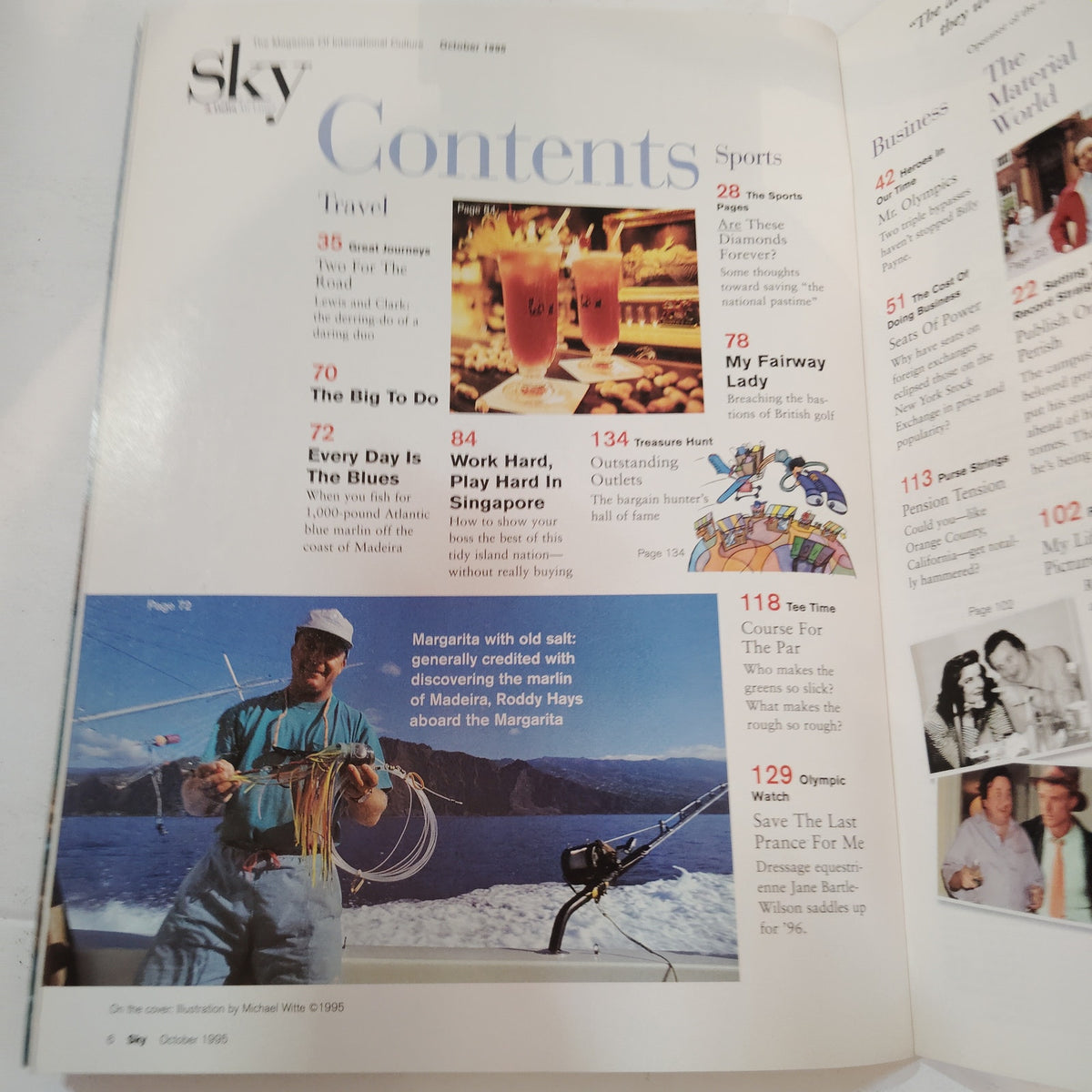 Delta Sky In-Flight Magazine October 1995 - My Fairway Lady Golf Cover