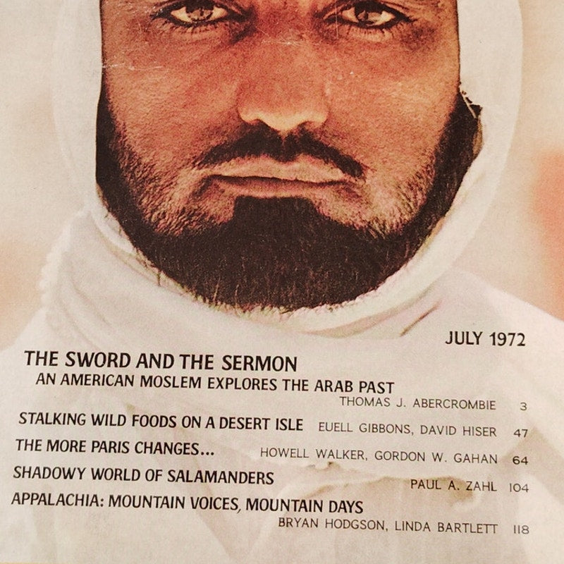 National Geographic Magazine – July 1972, Arab Past, Salamanders, Paris