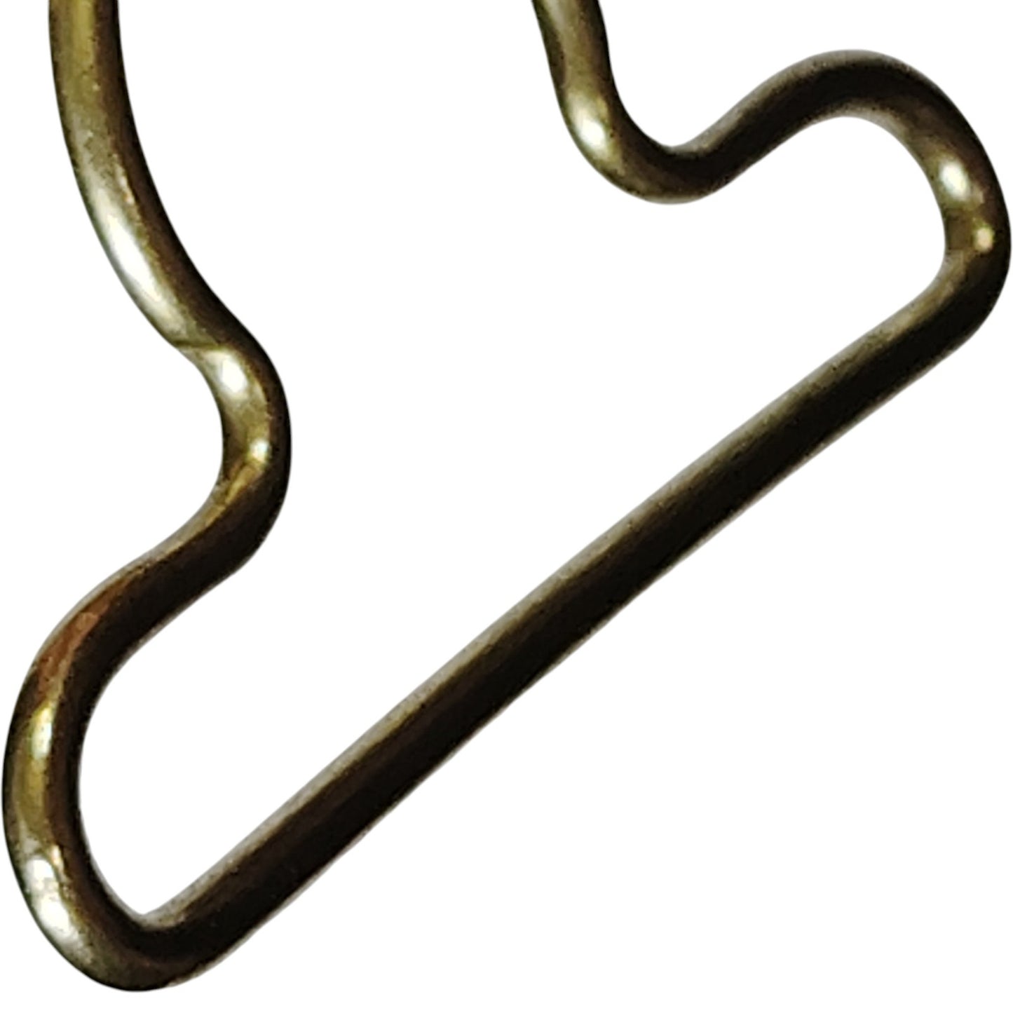Lot of 4 – Brass Suspender Loops – 1-7/8"W × 1-3/4"H – Fits 1-3/4" Webbing