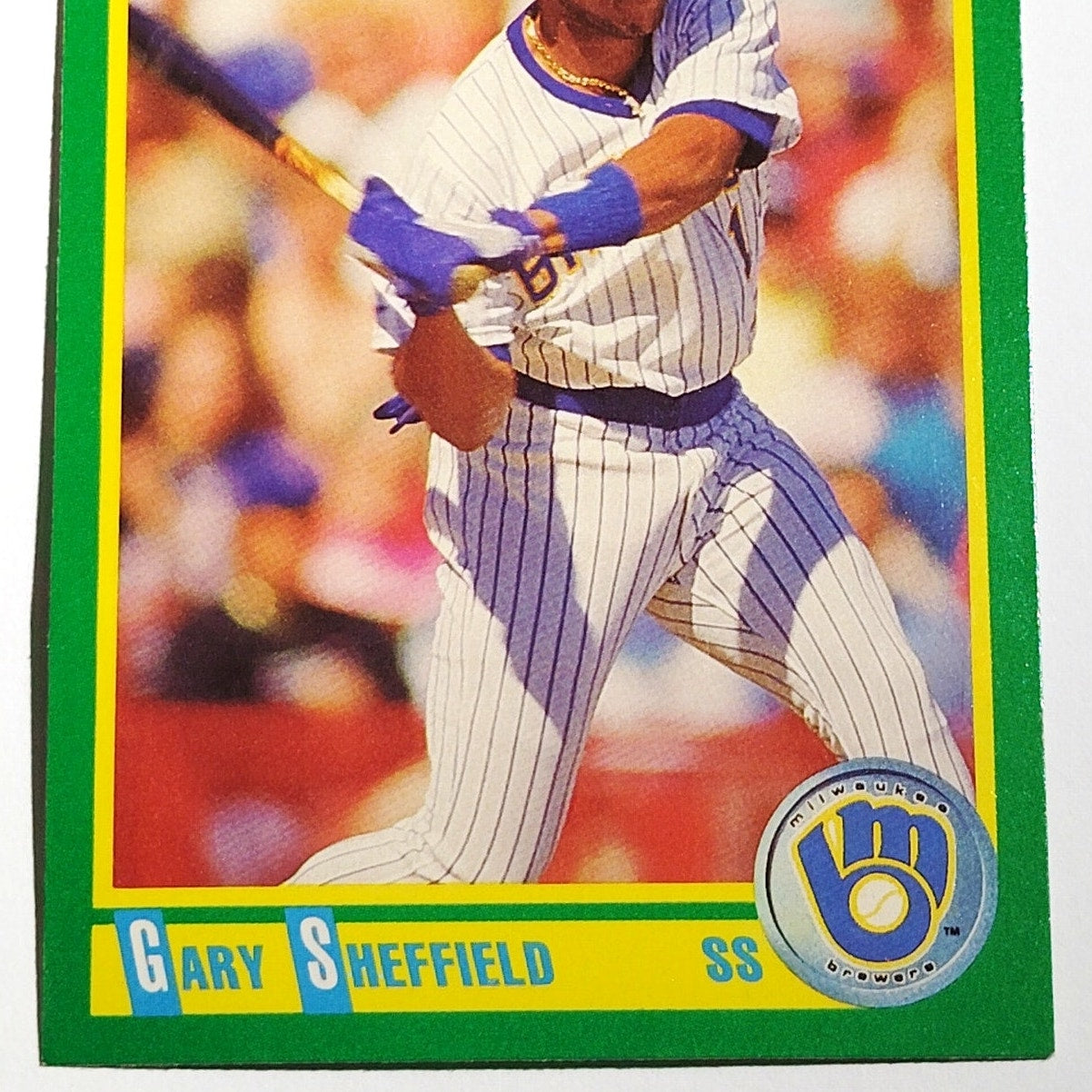 1990 Score Gary Sheffield Card No. 97 Milwaukee Brewers 3B VG/EX