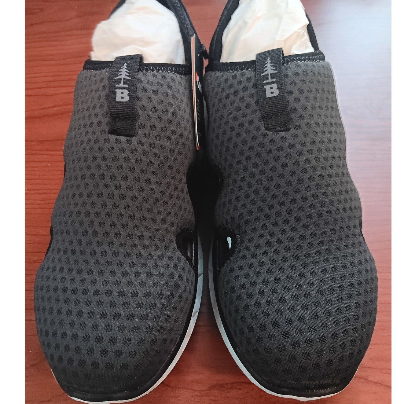 BASS OUTDOOR Men's HEX MESH Vent Hiking Shoe, Asphalt, 8.5 (LW Trail Grip, NIP)