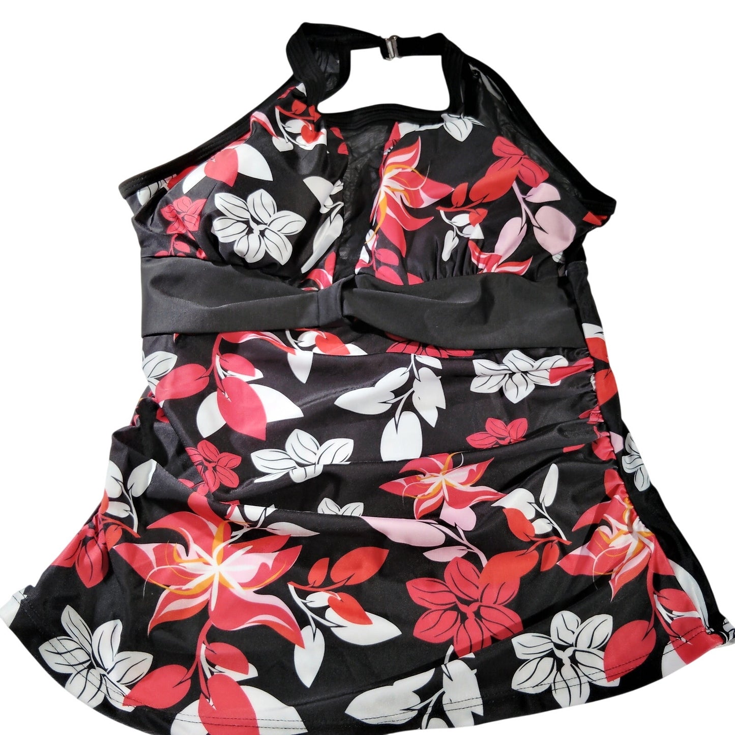Women’s Halter Tankini Swim Dress – Floral – Small – NWOT