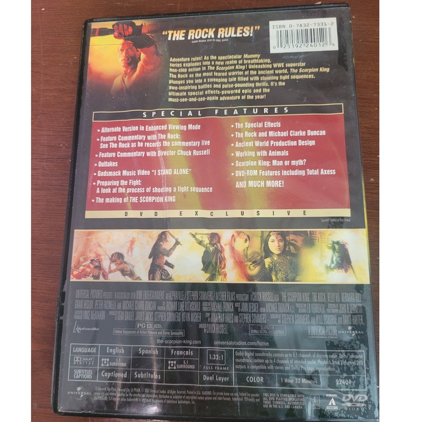 Scorpion King Collector's Editioni DVD 2002 Action Adventure – Dwayne Johnson