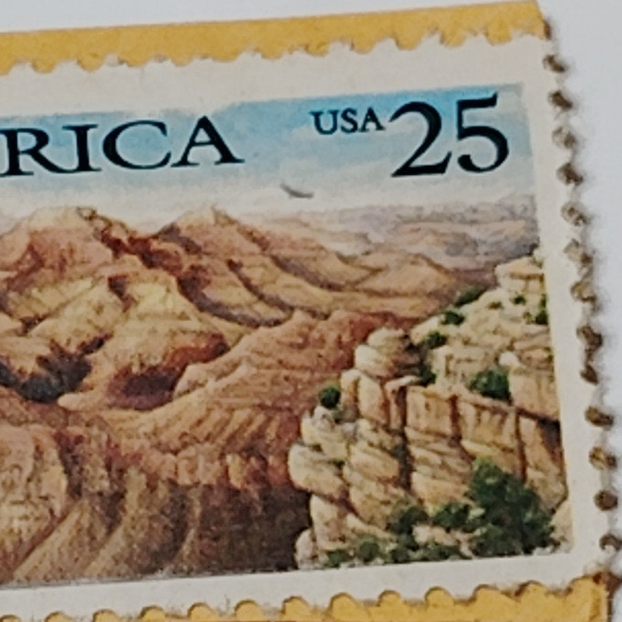 1990 Grand Canyon 25 Cent USA Postage Stamp - PUAS America Series Unused
