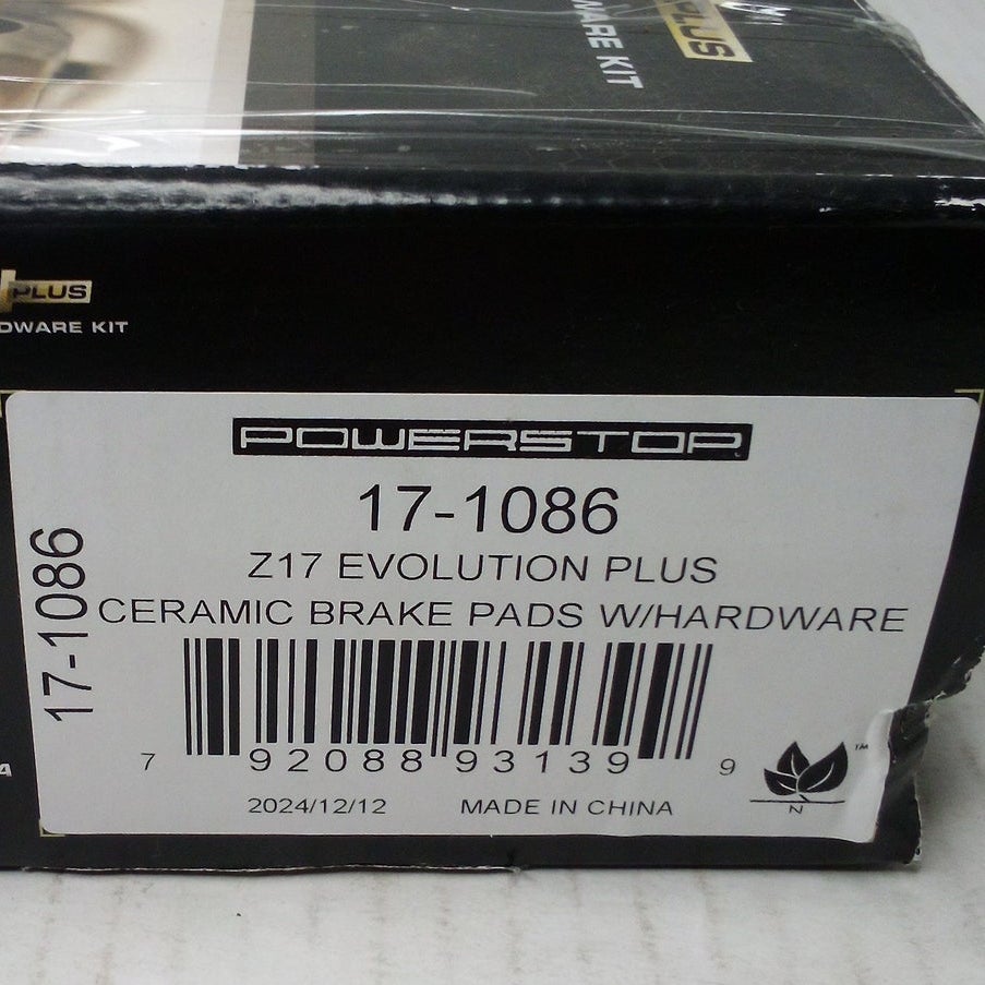 PowerStop 17-1086 Z17 Evolution Plus Ceramic Rear Brake Pads w/ Hardware Kit