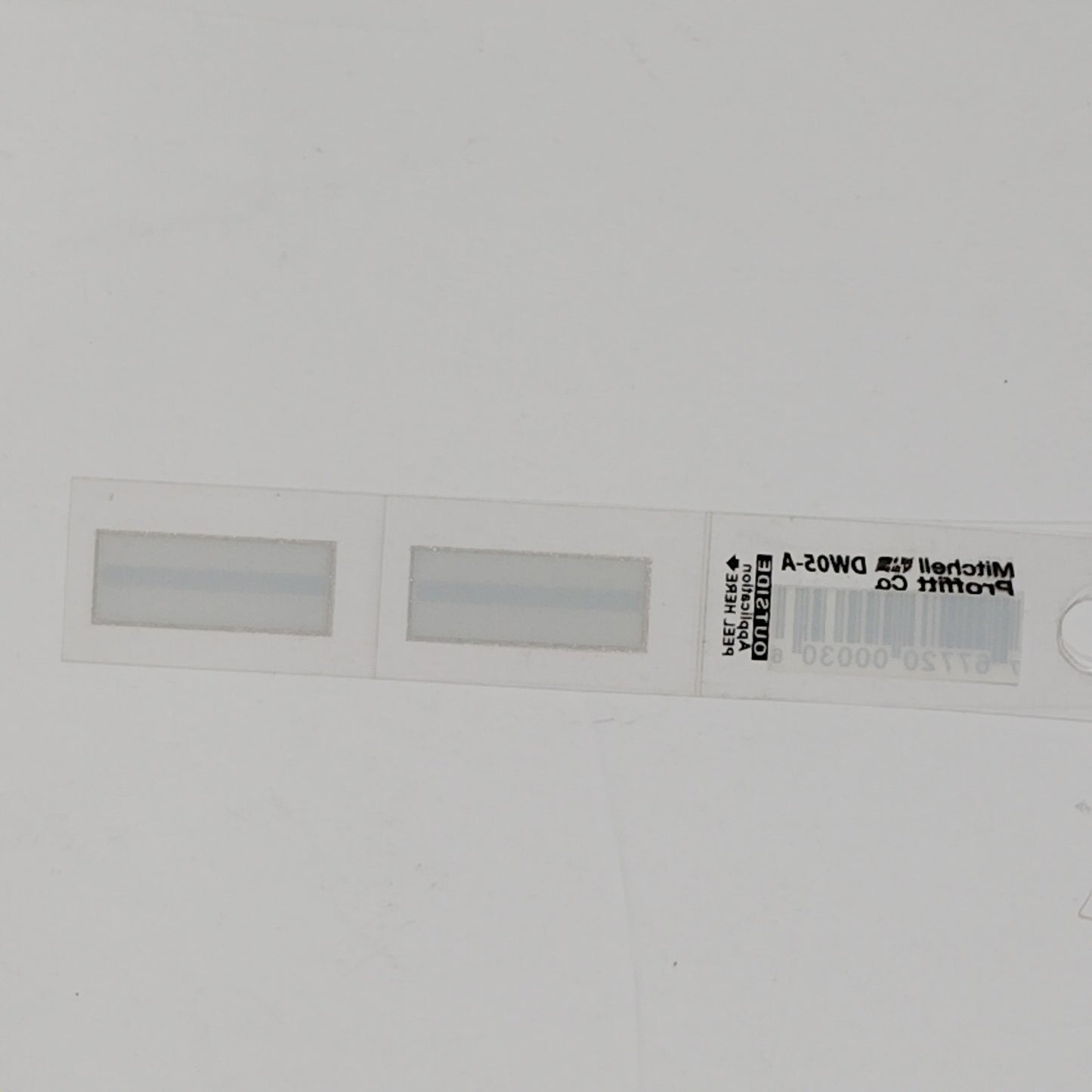 2nd Lieutenant Rank Bar Decal Set (O-1) 1" x 3/8"  Vinyl – Outside Window Mount