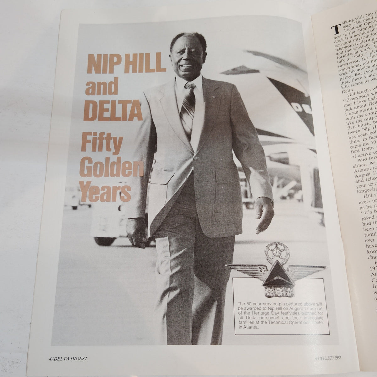 Delta Digest Magazine August 1985 - Nip Hill 50 Years Vol. XLIV No. 8