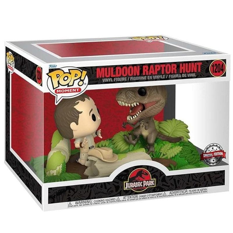 Funko POP! Moments, Jurassic Park Muldoon Raptor Hunt #1204, Exclusive, FM220308