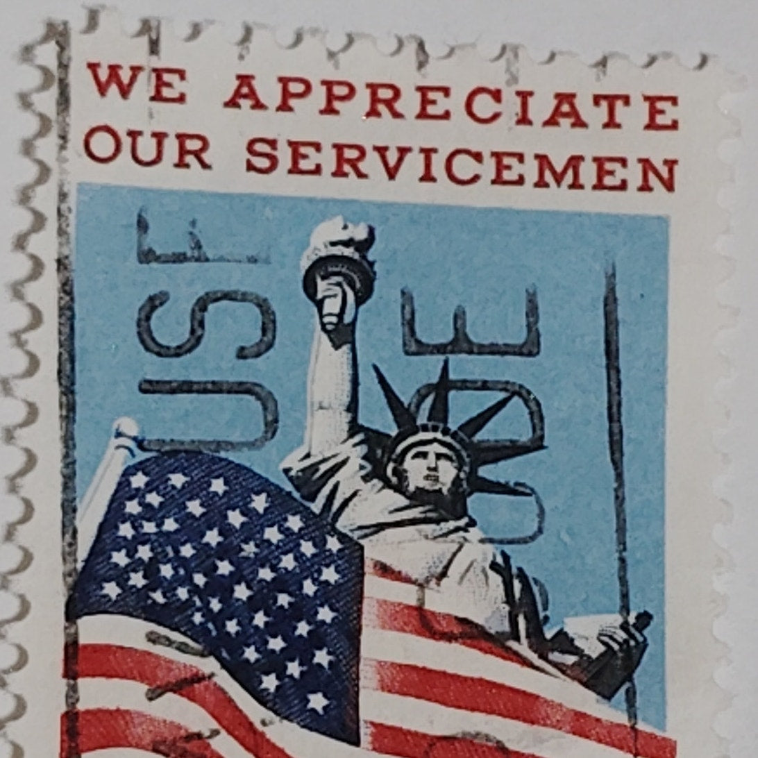 1966 Scott #1320 – 5¢ U.S. Savings Bonds / Servicemen Tribute – 25th Anniversary