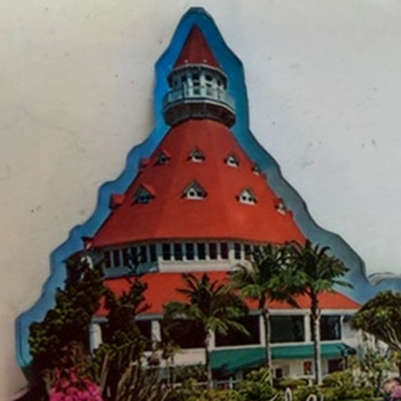 Hotel del Coronado Die‑Cut Acrylic Magnet The Del Victorian Tower 2‑1/2"