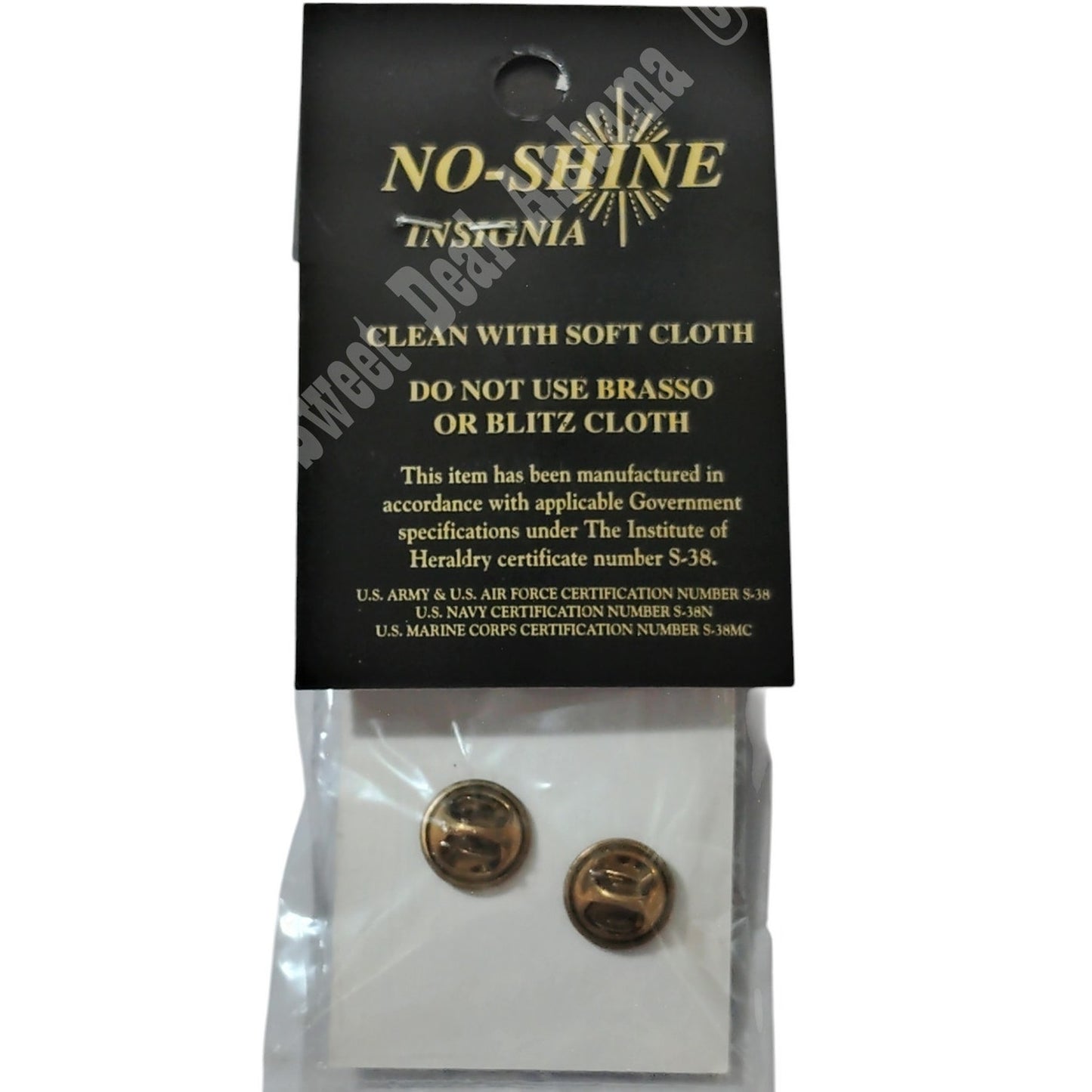 Army Enlisted Aviation and U.S. Collar Discs Devices Pins Set, 1"D