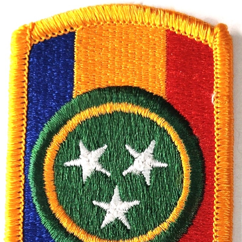 US Army 30th Armored Brigade Novelty Patch Full Color 3" × 2" Sew‑On Embroidered