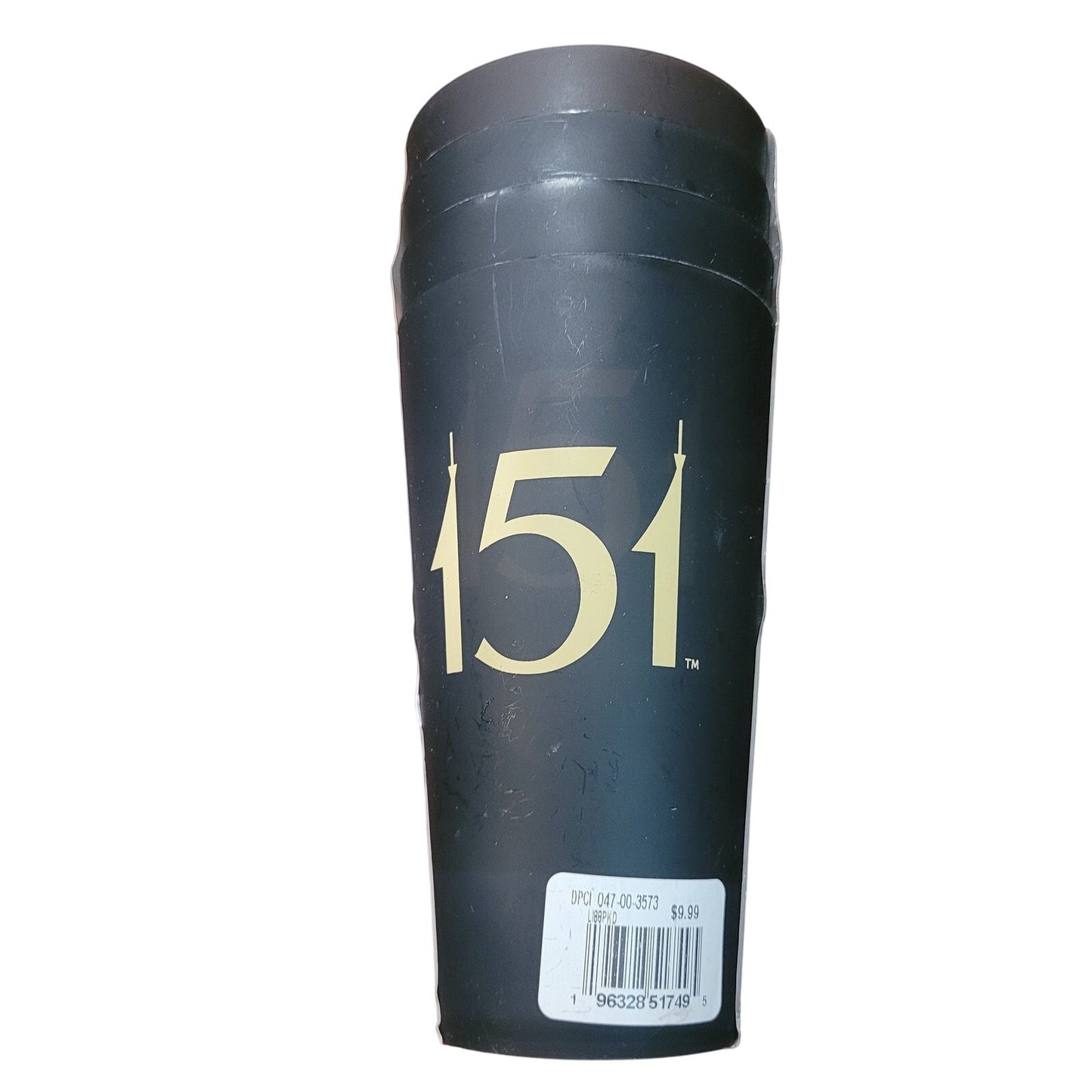 Seattle 151 Tumbler 20 oz. Cups 4pk – Black w/ Gold Space Needle Design