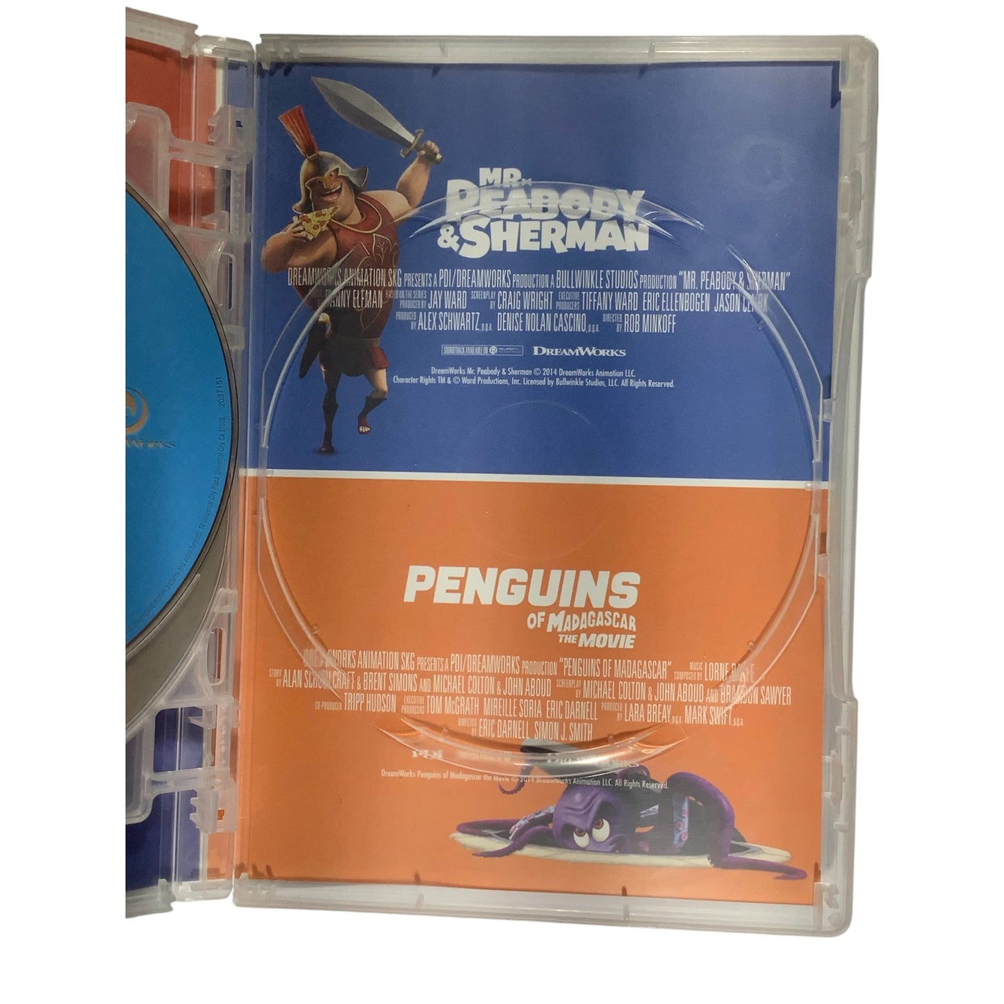 DreamWorks 4 Movies The Croods, Peabody & Sherman, Turbo, Penguins of Madagascar