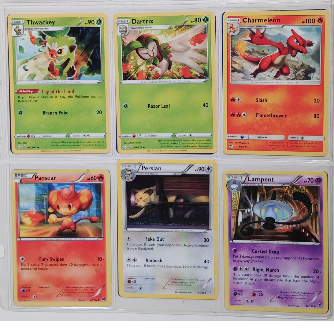 18 Random Pokémon Cards Pictured, Actual Photos Provided