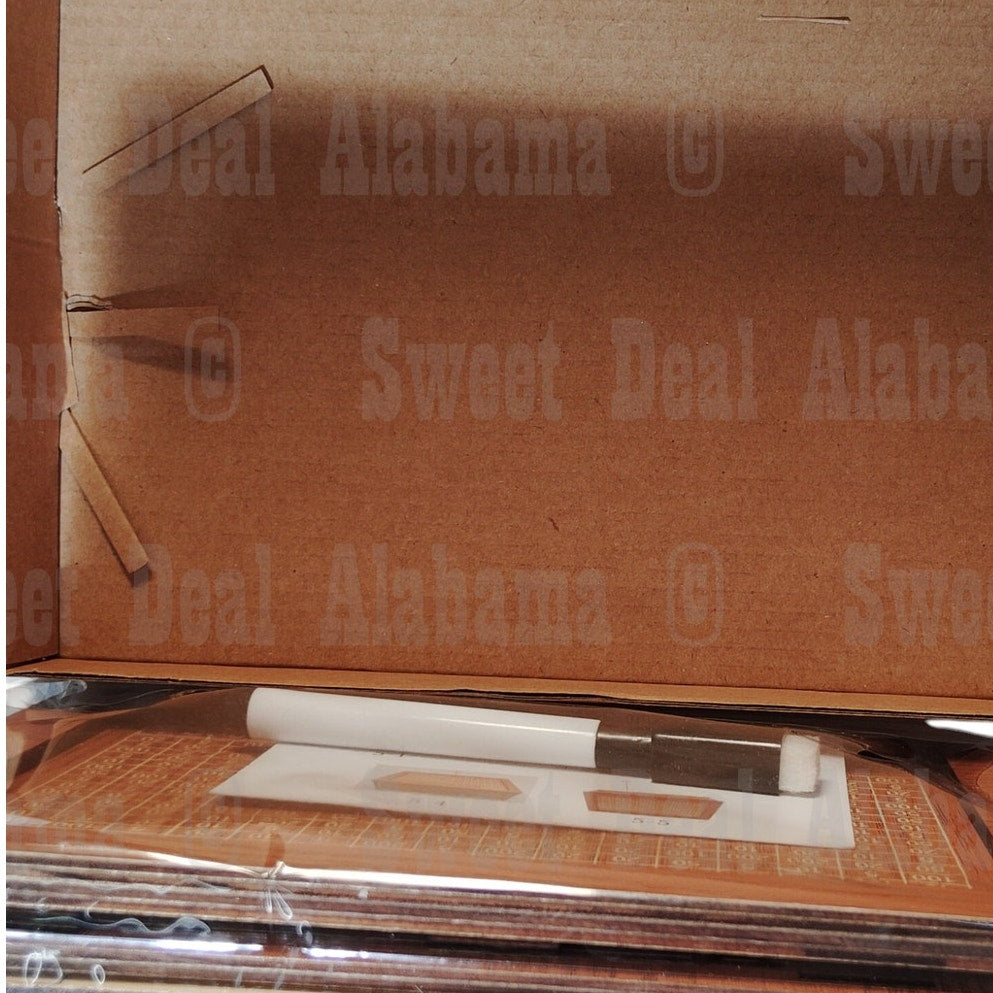 Savings Challenge Box – Wooden Cash Vault w/ Counter & Pen, Brown
