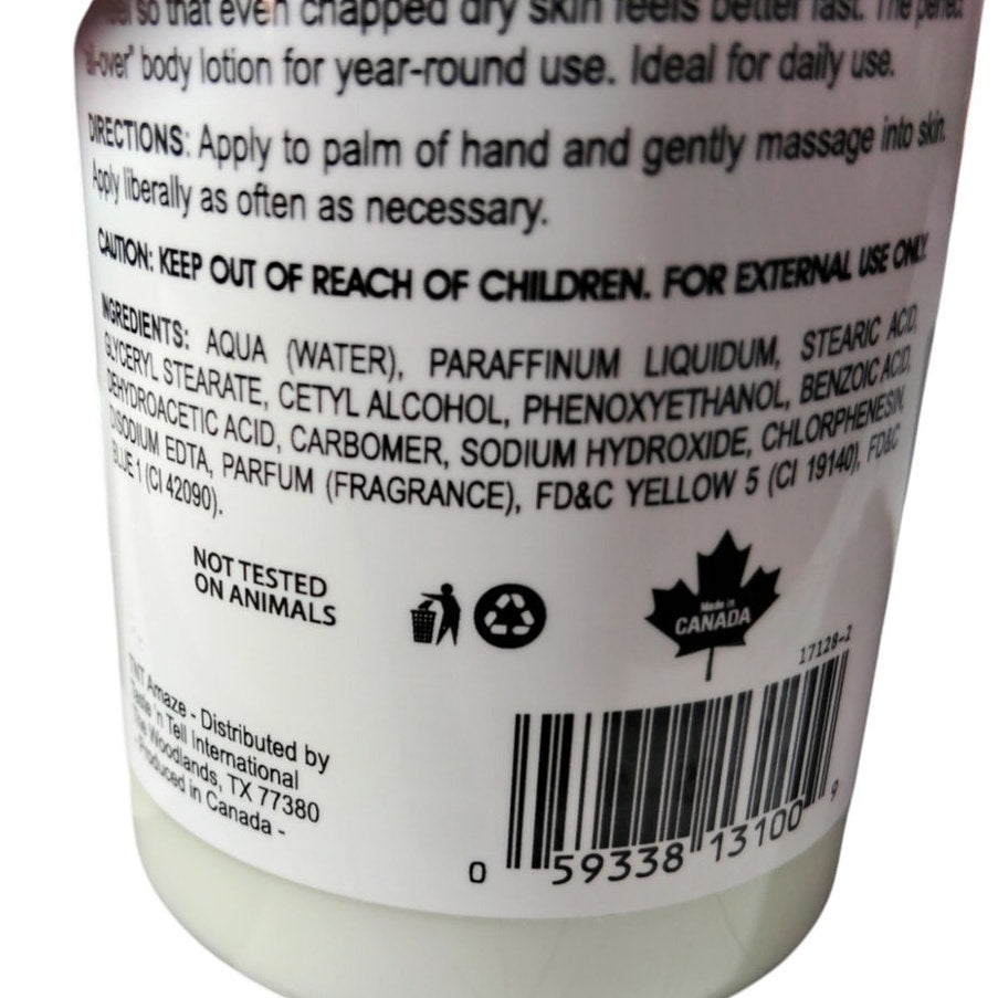 TNT Amaze Inspiring Body Lotion, 10 Fl Oz, Made in Canada Moisturizing Skin Care