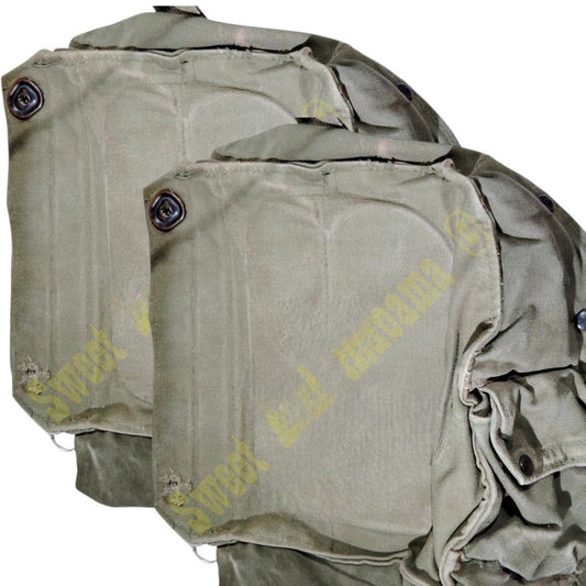 2-PK- 1960/70's Era, US M17 Mask Protective Carrier Bag w/ Straps, Military, ODG
