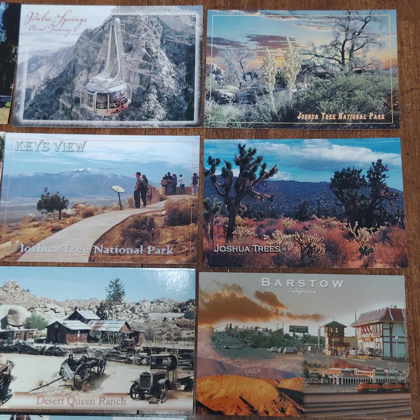12 VTG California Desert Postcards: Joshua Tree, Palm Springs, Route 66 Ephemera