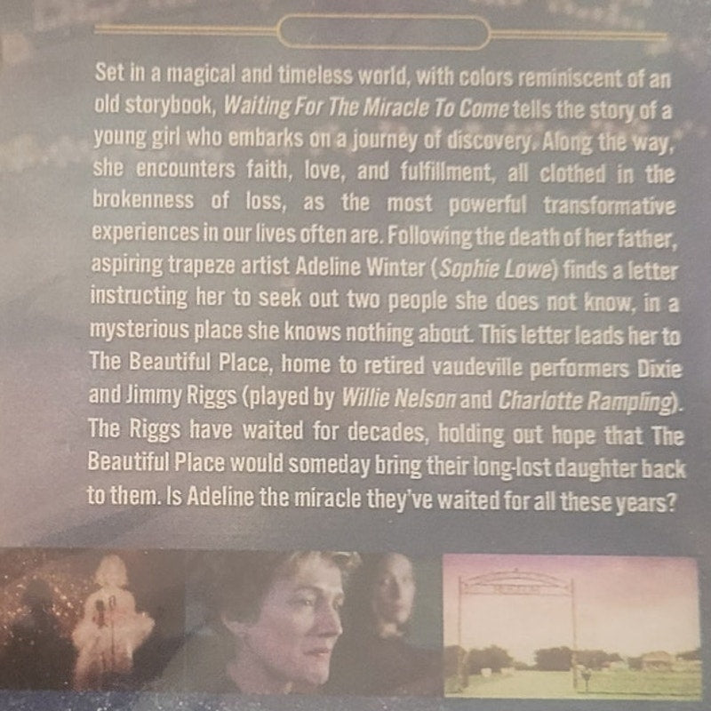 Waiting for the Miracle to Come DVD 2019 Drama, Willie Nelson Charlotte Rampling