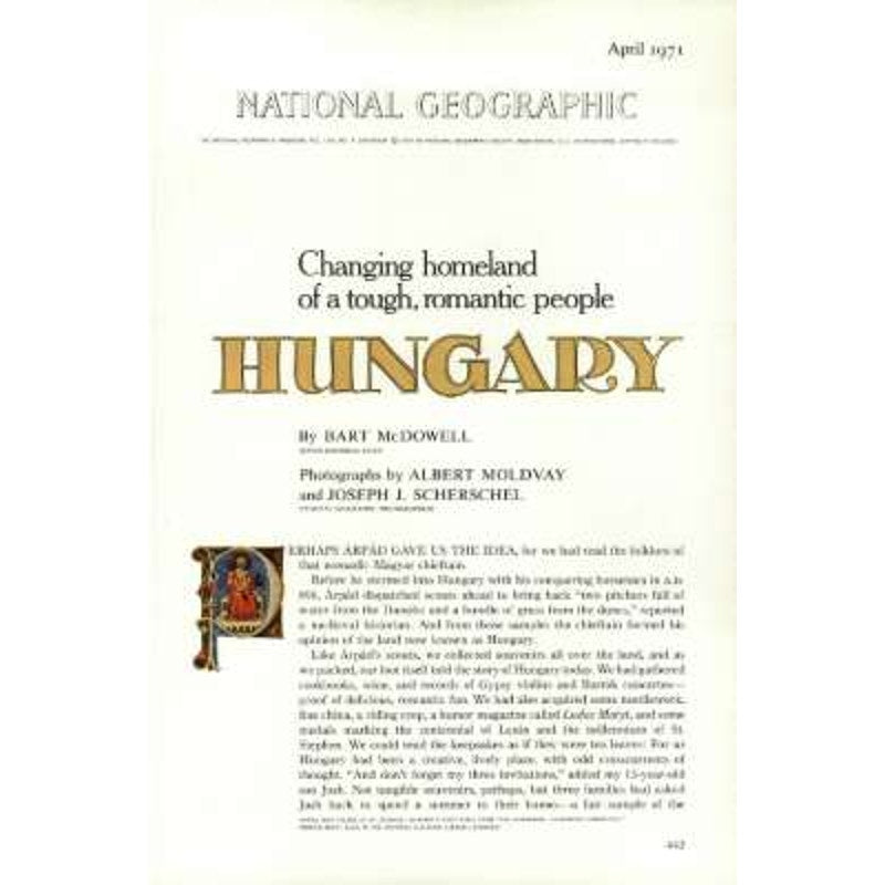 National Geographic Magazine April 1971, Hungary, Maui, Ireland, Polar Bears ...