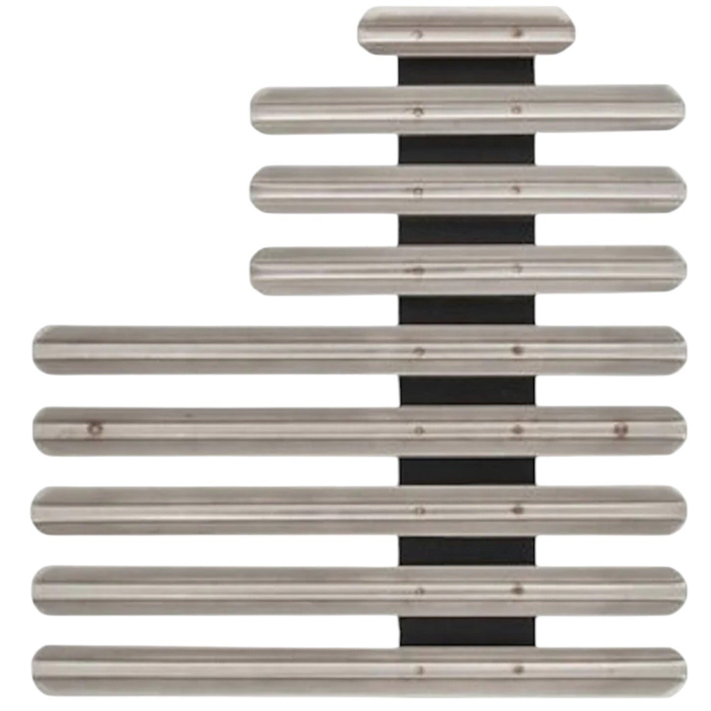 Mounting Rack Bar - 22 Ribbons (Staggered Right w/  No Gap)  No-Shine Insignia