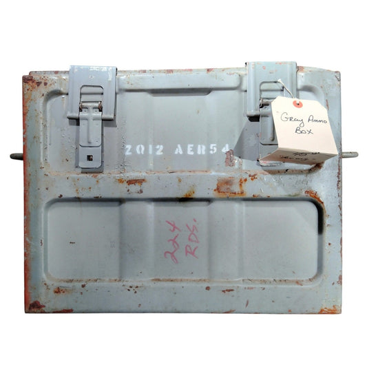Military Ammo Box Gray 18-3/8"x14-3/8"x9-1/2" No Lid Included