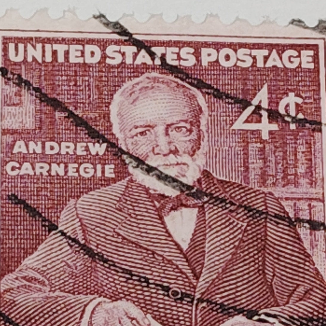 1960 Scott #1171 – 4¢ Andrew Carnegie / Libraries & Philanthropy – Canceled