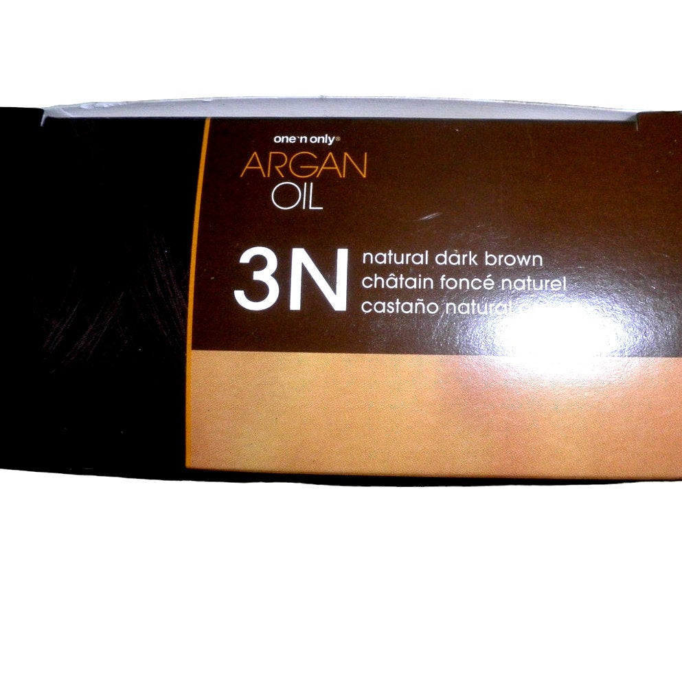 One 'n Only Argan Oil Fast 10 Permanent Hair Color Kit 3N Natural Dark Brown