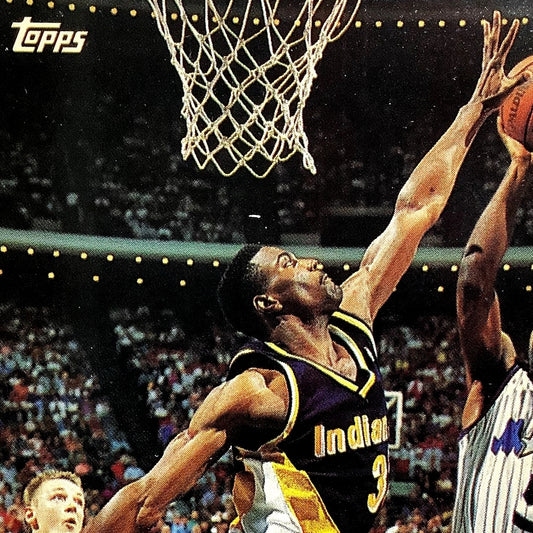 Dale Davis, Indiana Pacers, 1993 Topps Collector's Card 123, EXC