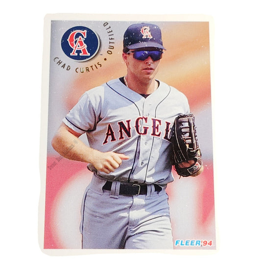Chad Curtis, California Angels, #50, 1994 Fleer Baseball Collector's Card