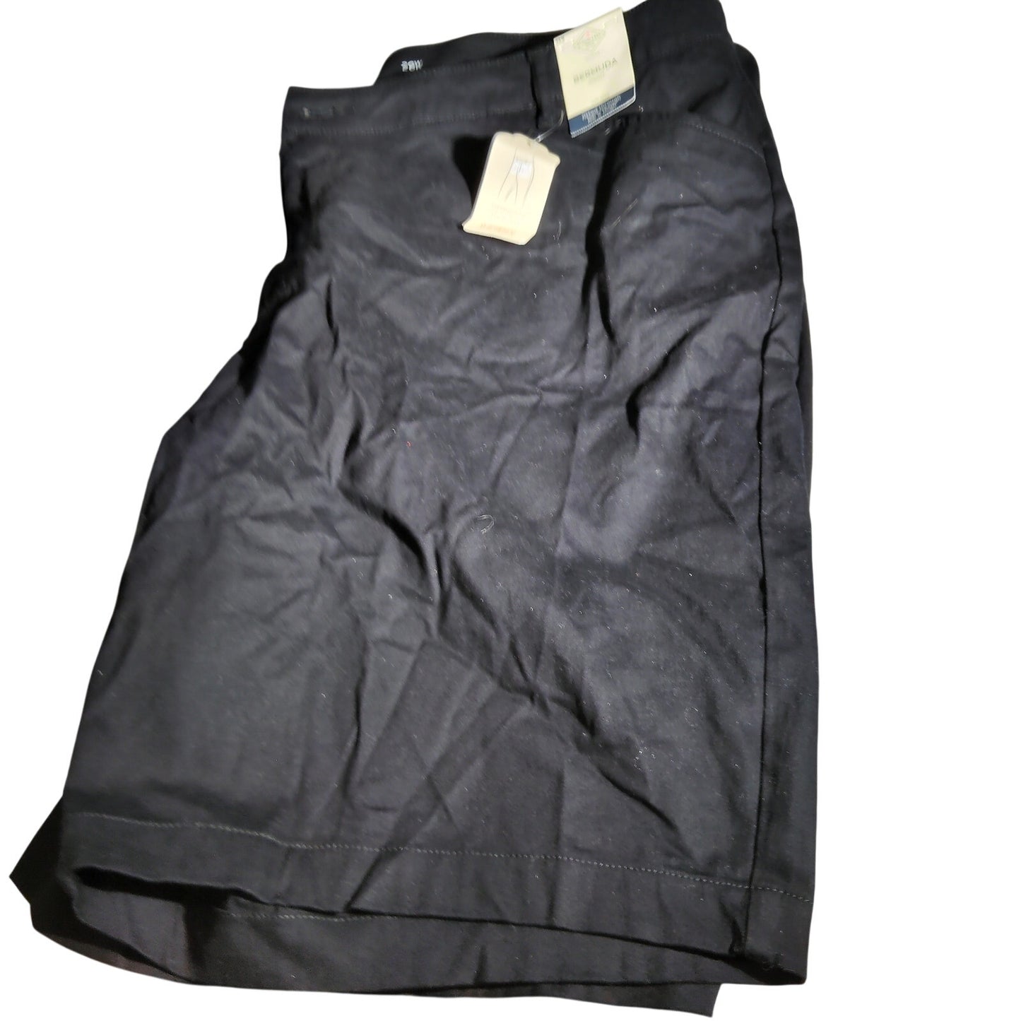 St Johns Bay Womens Bermuda Shorts Black Stretch Casual Summer Shorts 26W