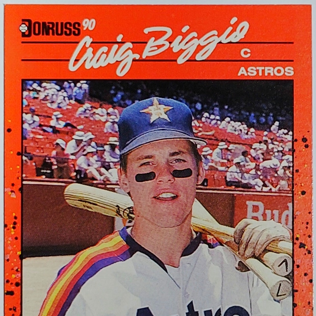 1990 Donruss #306 Craig Biggio Houston Astros Catcher - VG/EX