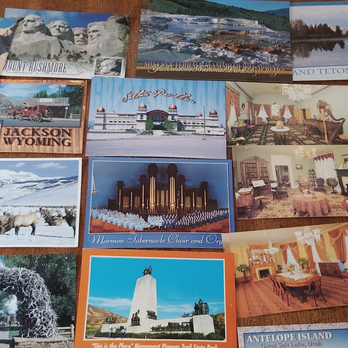 Vintage Utah & Wyoming Postcards Lot - 54 Postcards Ephemera Estate Collection