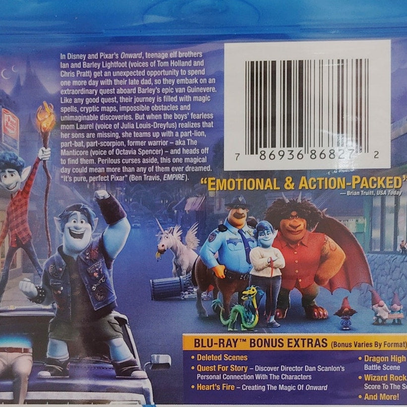Disney Pixar Onward Blu-ray + DVD, Multi-Screen Edition, NIP