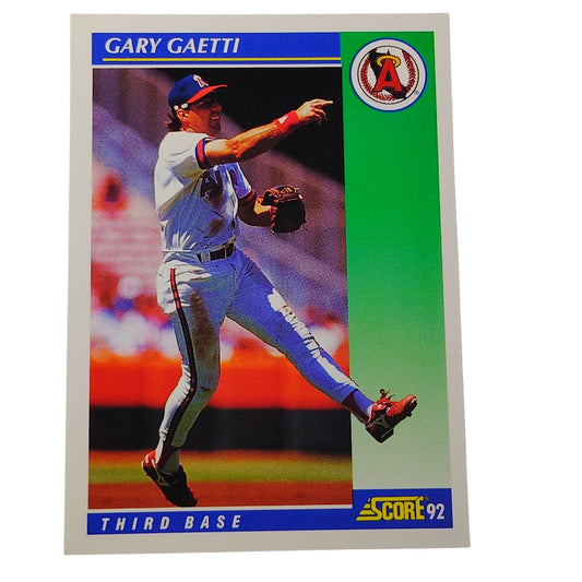 1992 Score Gary Gaetti #39 California Angels Third Baseman MLB Baseball NM