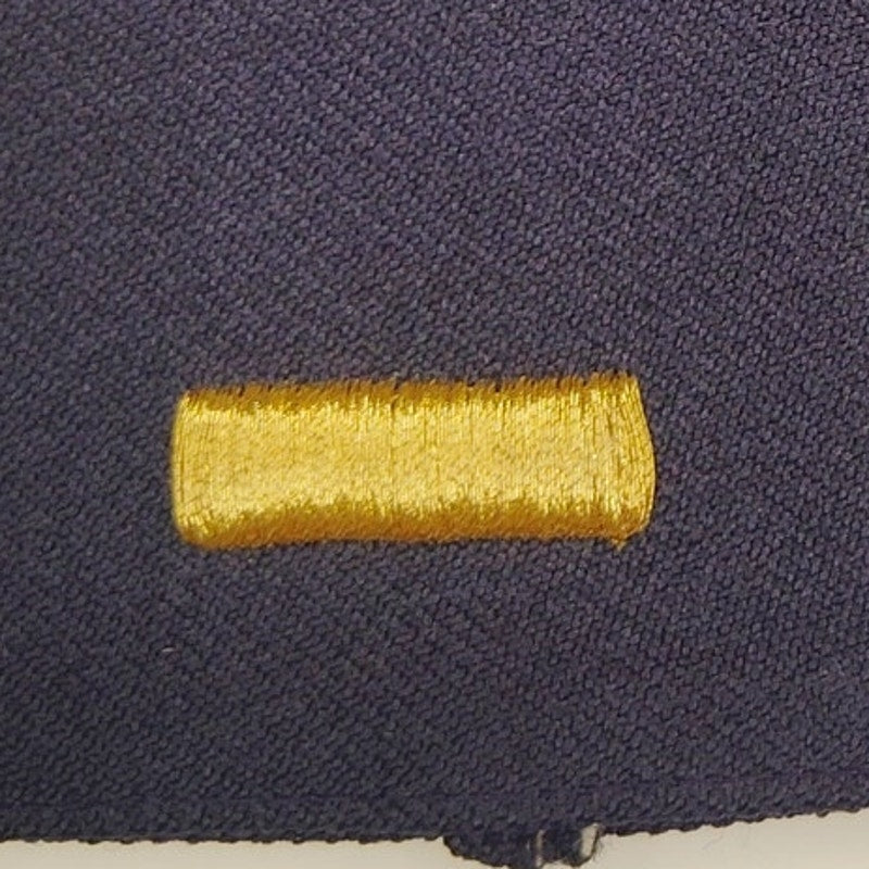 USAF First Lieutenant O‑2 Shoulder Marks Gold on Blue 3‑1/4" × 2‑1/4" Pair