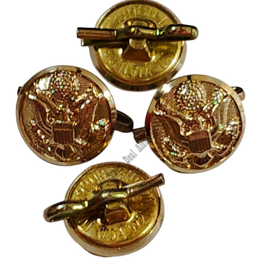 4 Waterbury 22 Ligne (9/16"D) Anodized Buttons w/ Toggle, Eagle Crest Great Seal