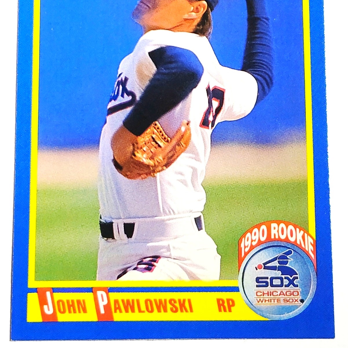1990 Score John Pawlowski RC #617 Chicago White Sox Rookie Pitcher Baseball EX