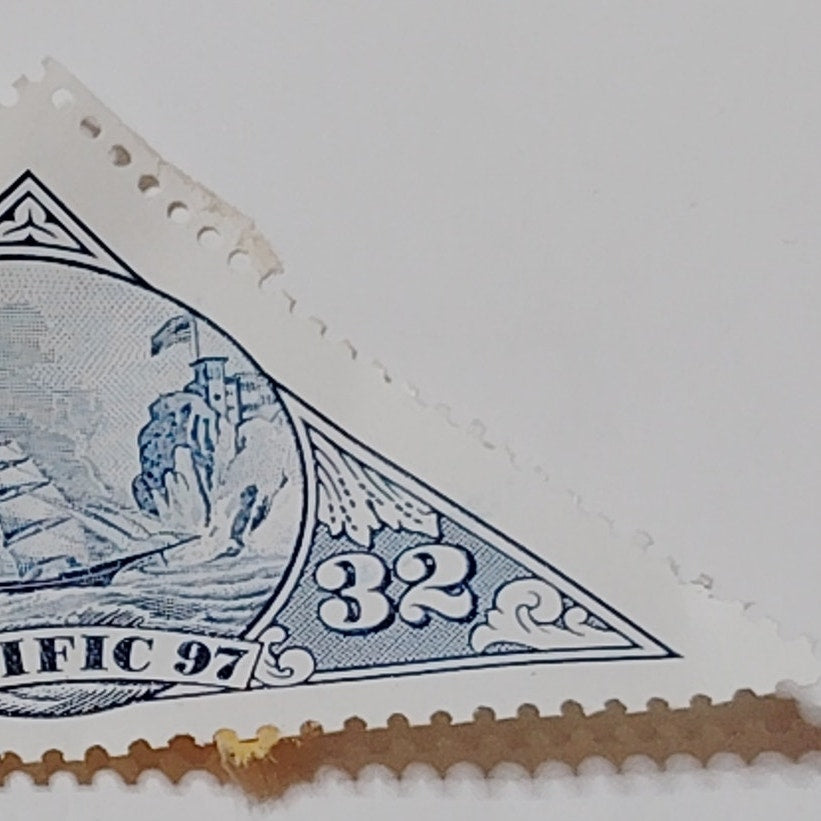 1997 USPS Pacific '97 32 Cent Clipper Ship Triangular Stamp - Unused Scott 3130