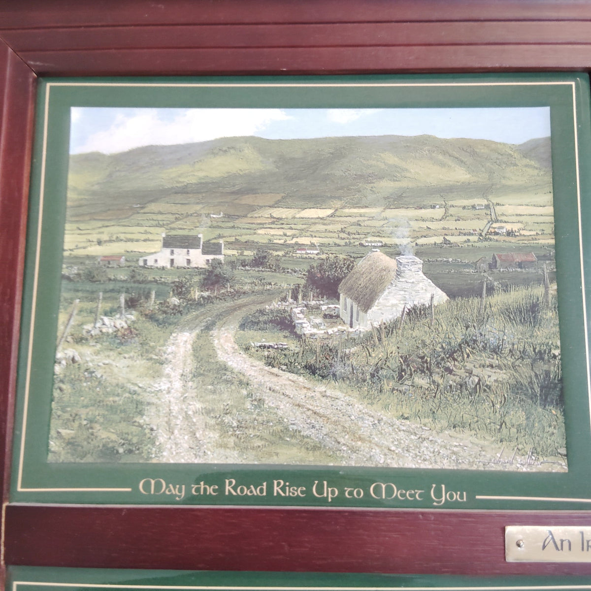 Bradford Exchange Irish Blessing Framed 4-Plate Set by Edmund Sullivan